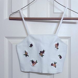 medium forever 21 flower tank top